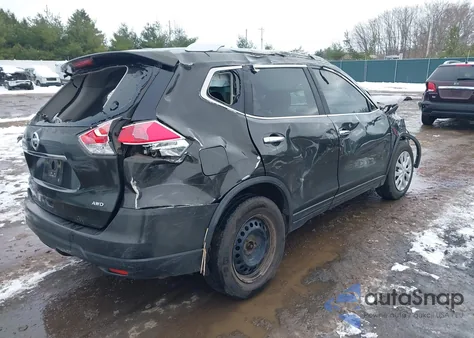 2016 Nissan Rogue S z USA, uszkodzony, nr VIN KNMAT2MV1GP635503